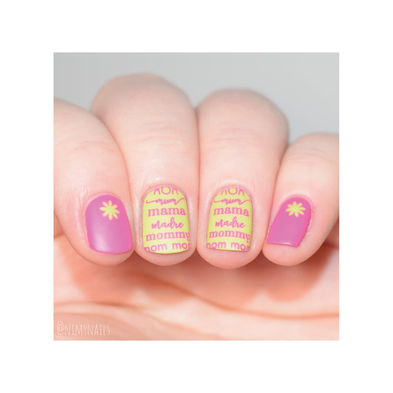 UberChic Beauty Mom Mode Stamping Plate Light Pink