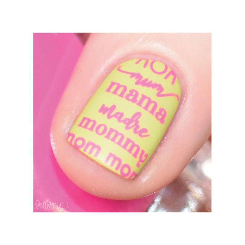 UberChic Beauty Mom Mode Stamping Plate Light Pink