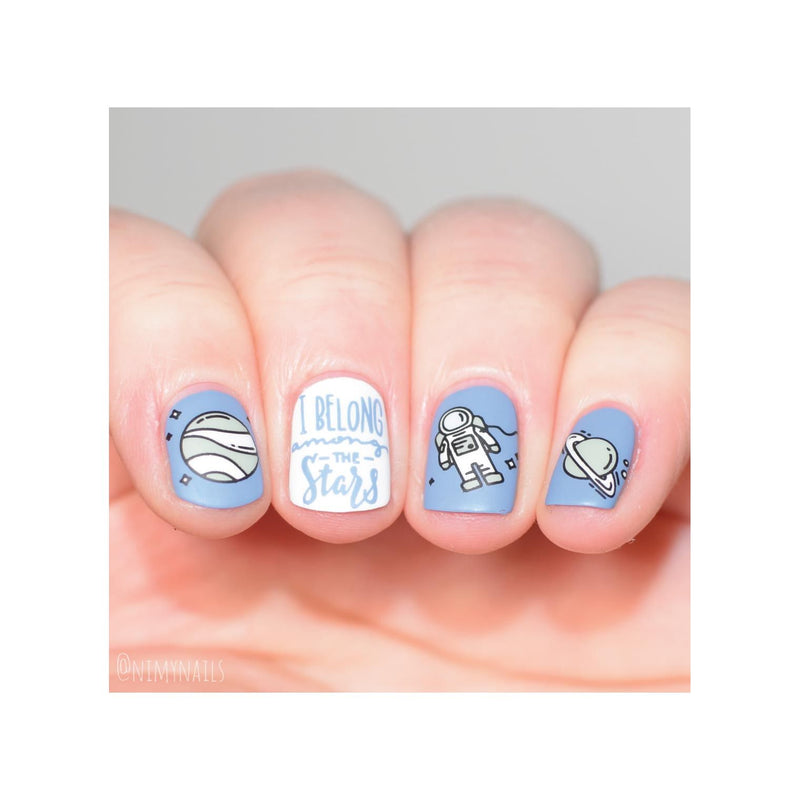 UberChic Beauty Out Of This World Stamping Plate Peach Puff