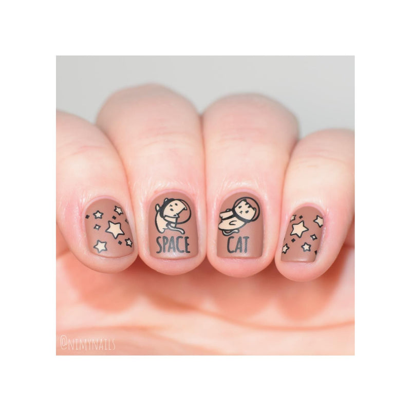 UberChic Beauty Out Of This World Stamping Plate Light Gray