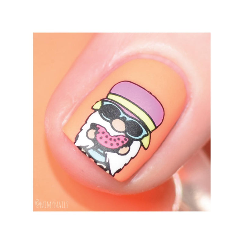 UberChic Beauty Seas The Day Stamping Plate Tan
