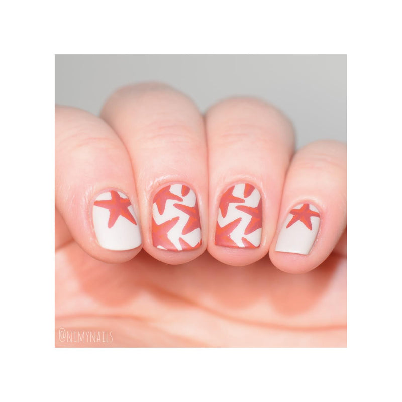 UberChic Beauty Seas The Day Stamping Plate Light Pink