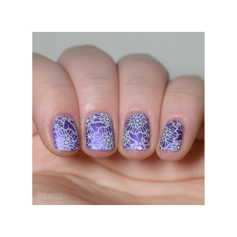 UberChic Beauty Whimsical By Nature-01 Stamping Plate Rosy Brown