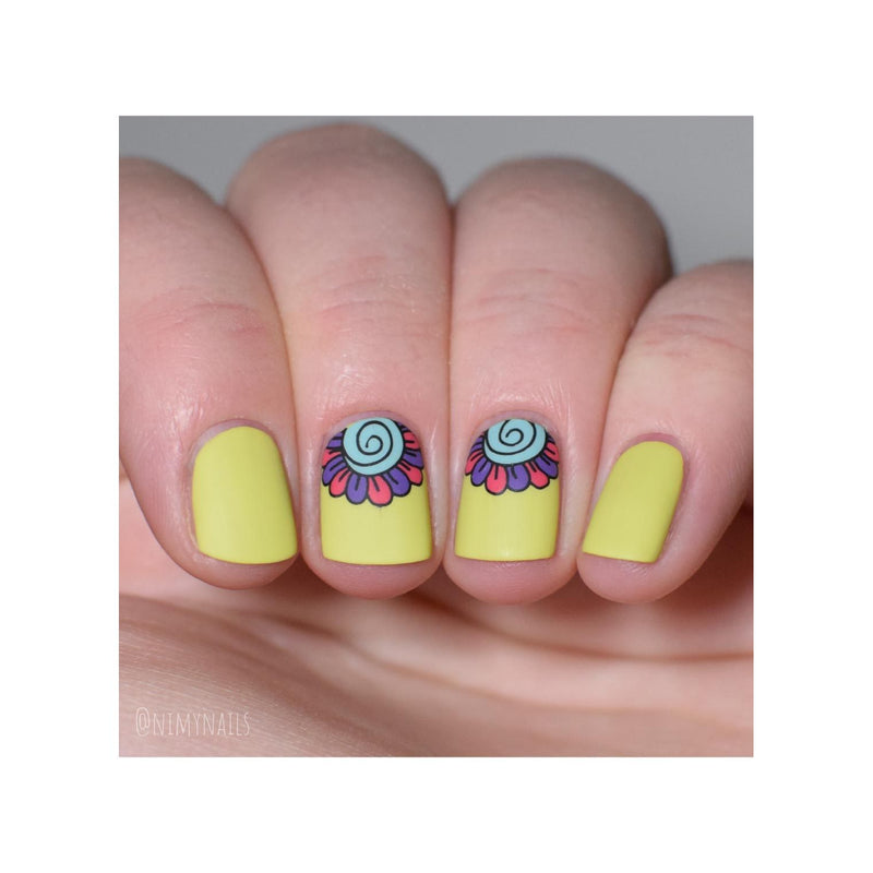 UberChic Beauty Whimsical By Nature-02 Stamping Plate Rosy Brown