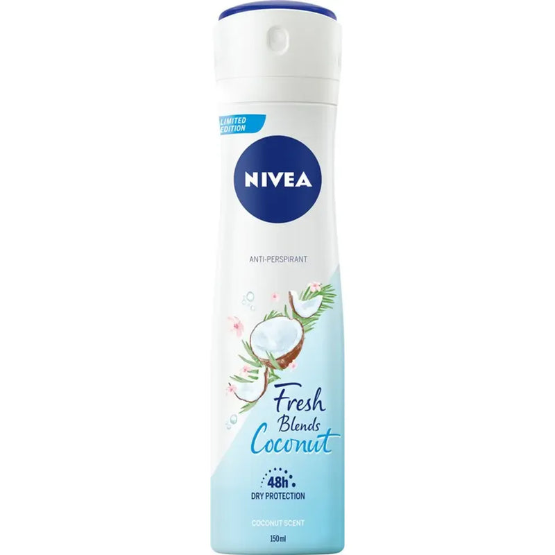 Nivea NIVEA Limited Edition Fresh Blends Coconut 48h Anti-Perspirant Spray 150ml Deodorant & Anti-Perspirant White Smoke