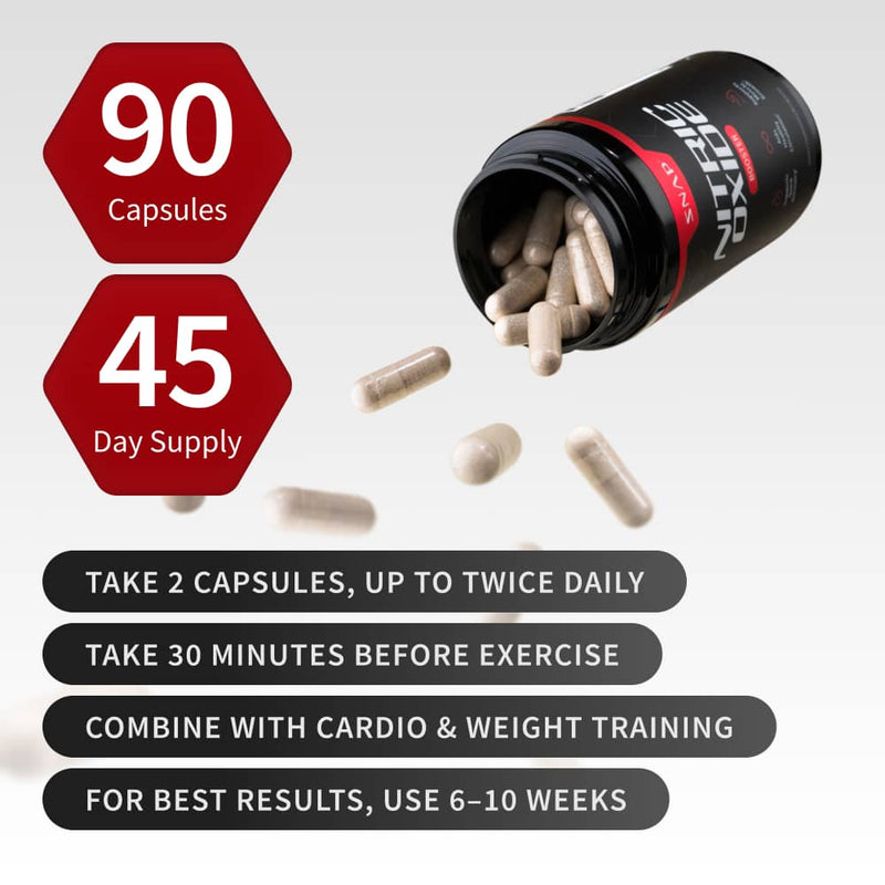 Snap Supplements Testo Booster + Nitric Oxide BOGO White Smoke