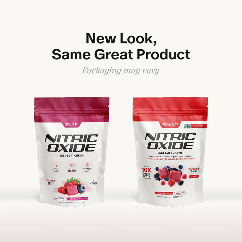 Snap Supplements Nitric Oxide Beet Chews - Buy 2, Get 1 Free! White Smoke