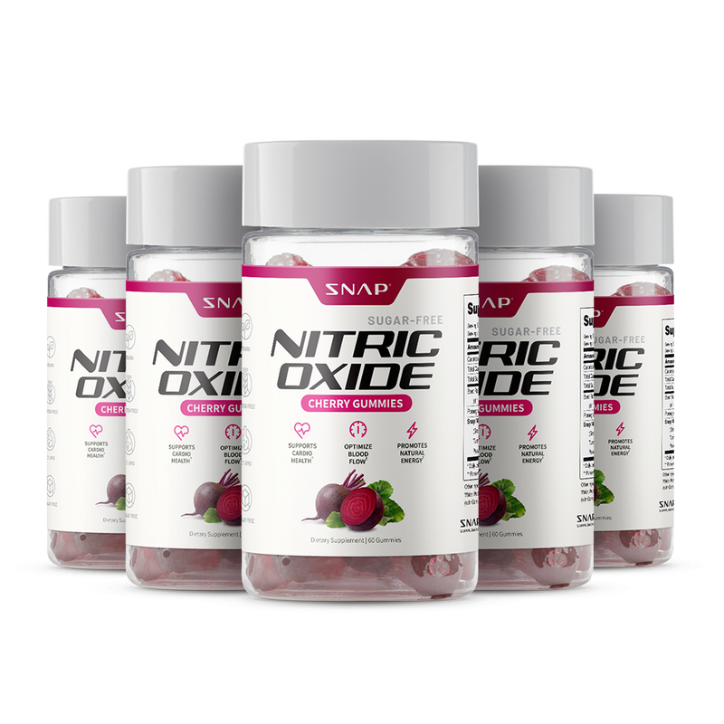 Snap Supplements Nitric Oxide Gummies - Cherry Flavor White Smoke