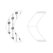 VIP Extensions NO-SHINE TAPE CONTOURS AND MINIS Wig Adhesive White Smoke A CONTOUR NO-SHINE 36PC/BAG