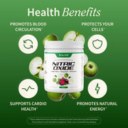 Snap Supplements Nitric Oxide Organic Beets - Apple Flavor Forest Green