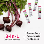 Snap Supplements Nitric Oxide Organic Beets Single-Serve Packs White Smoke