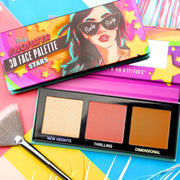 Rude Cosmetics NoFilter 3D Face Palette - Stars Face Palettes Tan Stars