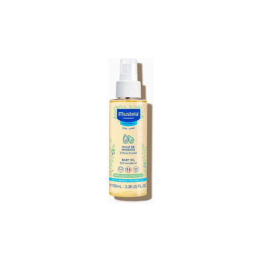 Mustela Mustela, Baby Oil with Avocado Oil, 3.38 fl oz Baby Oil Antique White