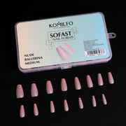 nbmsupply KOMILFO SOFAST NAIL FROMS NUDE BALLERINA MEDIUM, 360 PCS 456078 Black