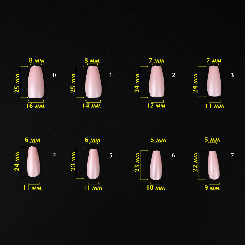 nbmsupply KOMILFO SOFAST NAIL FROMS NUDE BALLERINA MEDIUM, 360 PCS 456078 Black