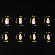 nbmsupply KOMILFO SOFAST NAIL FROMS NUDE BALLERINA SHORT, 360 PCS 456077 Black