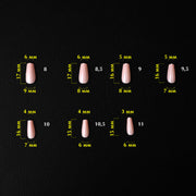 nbmsupply KOMILFO SOFAST NAIL FROMS NUDE BALLERINA SHORT, 360 PCS 456077 Black