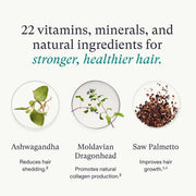 Nava Beauty Nutrafol Women's Vegan Hair Growth Supplement Pack 3-Month Supply White Smoke
