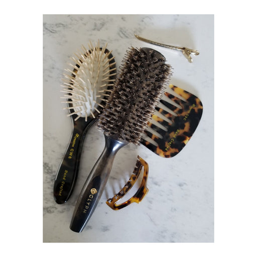 Creative Pro Hair Tools Hand Crafted Italian Made Paddle Hair Brush Hair Brush Light Gray Assorted collection