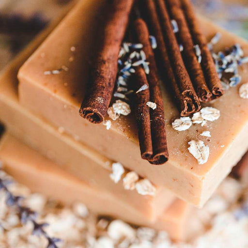 Chagrin Valley Soap & Salve Natural Soap: Oatmeal & Spice Soap Tan Travel Size Bar 1.7 oz