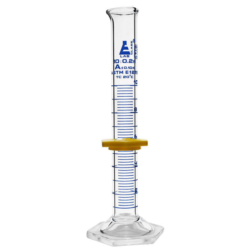 Medisca Class A Graduated Glass Cylinder, Single Scale, 10 mL Science & Laboratory White Smoke
