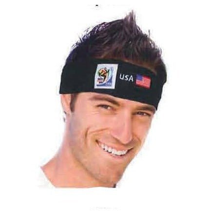VIP Extensions USA World Cup Soccer Headband - Vintage Collectible Official FIFA Licensed Hair Accessories White Smoke USA