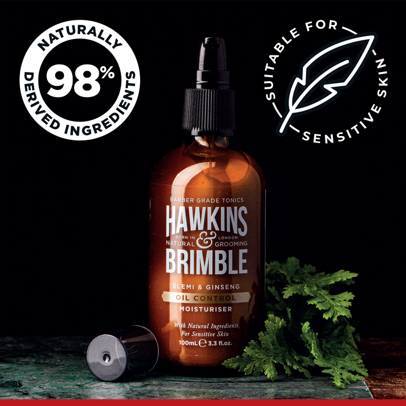 Hawkins & Brimble COM Oil Control Moisturizer 100ml / 3.3 fl oz Skincare Black