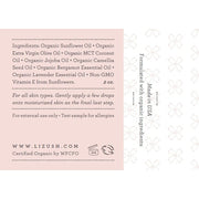 Lizush ORGANIC FACIAL OIL Seals and Protects Misty Rose