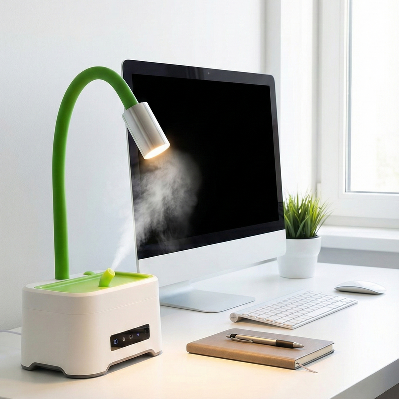ZAQ Skin & Body ZAQ Lumin Aromatherapy Diffuser | Ultrasonic Mist, LED Lamp & Humidifier Diffusers White Smoke Green,Orange