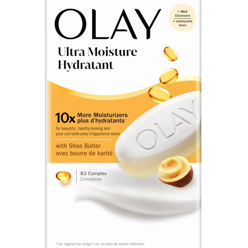 VIP Extensions Olay Moisture Outlast Ultra Moisture Shea Butter Beauty Bar, 3.17 oz Skin Care White Smoke