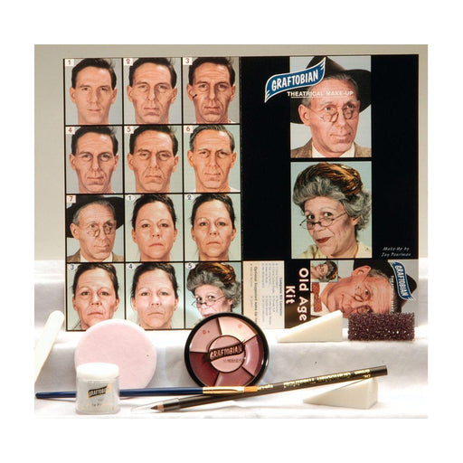 Graftobian Make-Up Company Old Age Makeup Kit Gray