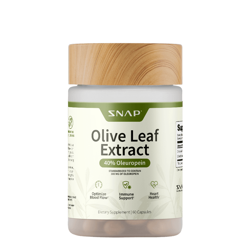 Snap Supplements High-Potency Olive Leaf Extract Oleuropein Seashell