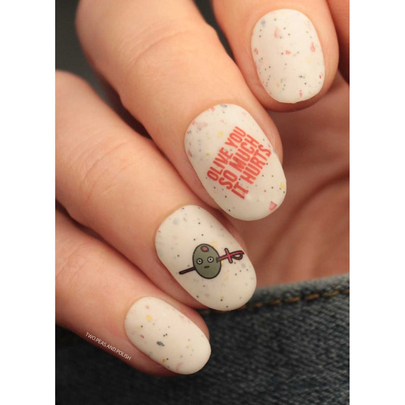 UberChic Beauty Olive The Things Stamping Plate Rosy Brown