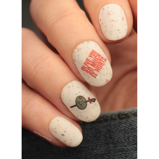 UberChic Beauty Olive The Things Stamping Plate Rosy Brown