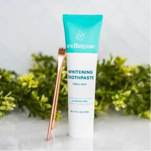 Wellnesse Copper Tongue Scraper Oral Care Light Gray