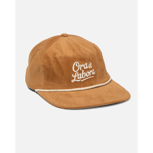 Be A Heart Tan Ora et Labora Corduroy Hat hat White Smoke