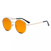 eyekeeper.com Orange Classic Blue Light Blocking Eyeglasses LX19029-BB98 Eyeglasses White Smoke Gold Red / without magnification