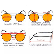 eyekeeper.com Orange Classic Blue Light Blocking Eyeglasses LX19029-BB98 Eyeglasses White Smoke Black / without magnification,Gold Black / without magnification,Gold Red / without magnification