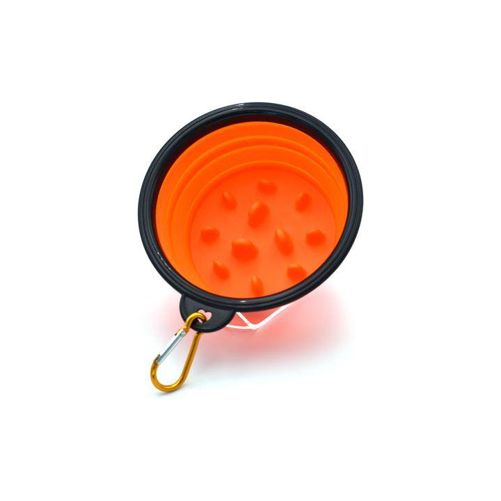 Stirling Soap Co Stirling Soap Co. Collapsible Silicone Shaving Bowl Collection Shaving Bowl Dark Slate Gray Orange