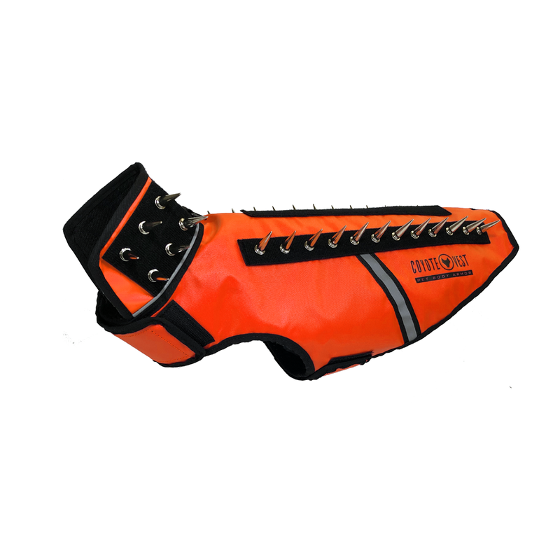 CoyoteVest SpikeVest Vest White Smoke Medium / Fluorescent Orange