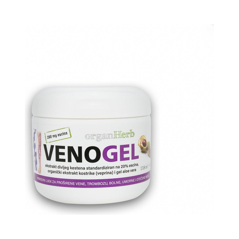 OrganHerb OrganHerb VenoGel 4 oz - Horse Chestnut Gel for Vein Health and Circulation Support Lotions Lavender