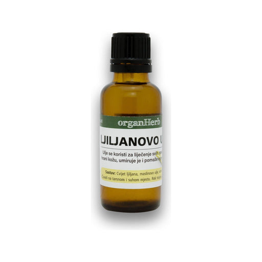 OrganHerb OrganHerb Organic Lily Infused Oil (Ljiljanovo Ulje) 1 oz – Soothing Hydration for Radiant Skin Organic Infused Oils Light Gray