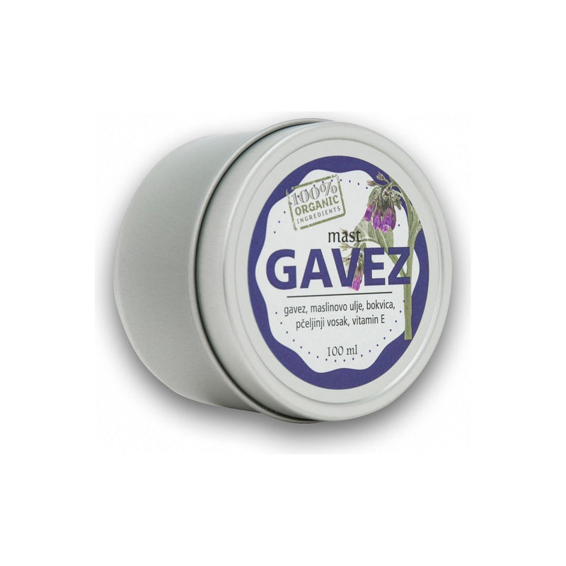 OrganHerb OrganHerb Organic Comfrey Salve (Gavez) 4 oz - A Natural, Unscented Balm for Muscles, Joints, and Skin Support Organic Salves Light Gray