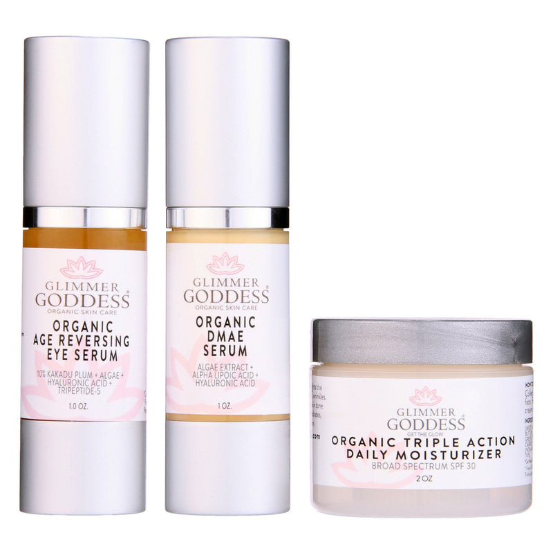 Organic Anti-Wrinkle Trio – 3-Step Collagen Boosting System
