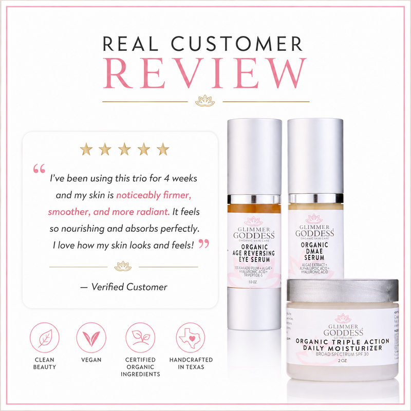 Organic Anti-Wrinkle Trio – 3-Step Collagen Boosting System