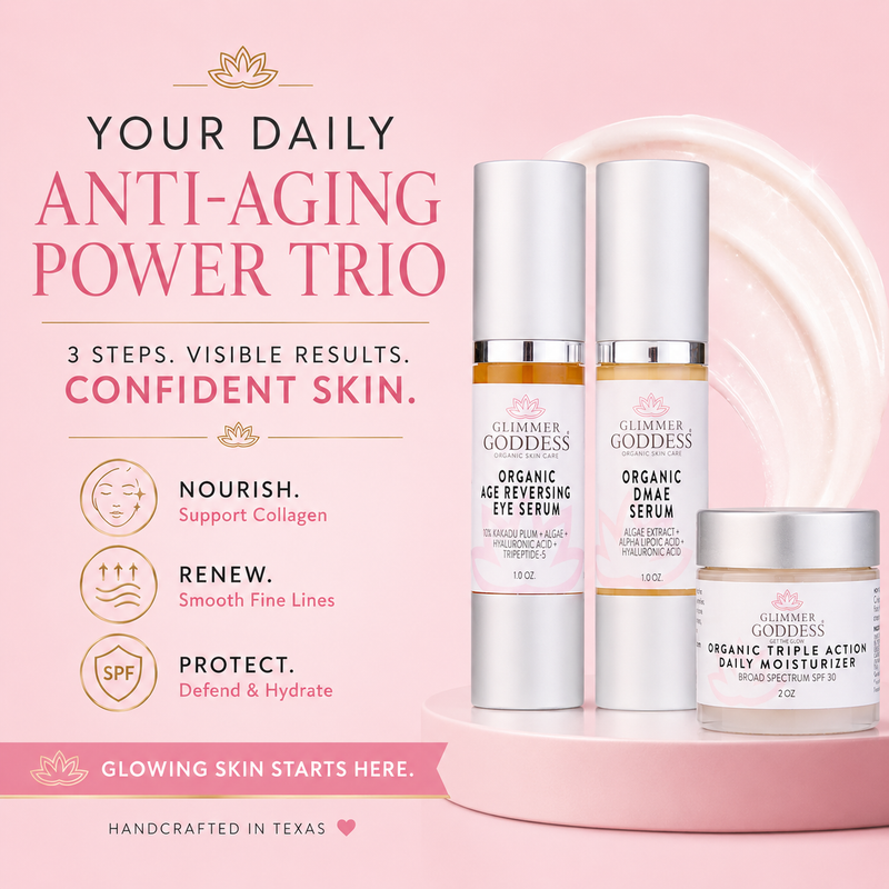 Organic Anti-Wrinkle Trio – 3-Step Collagen Boosting System
