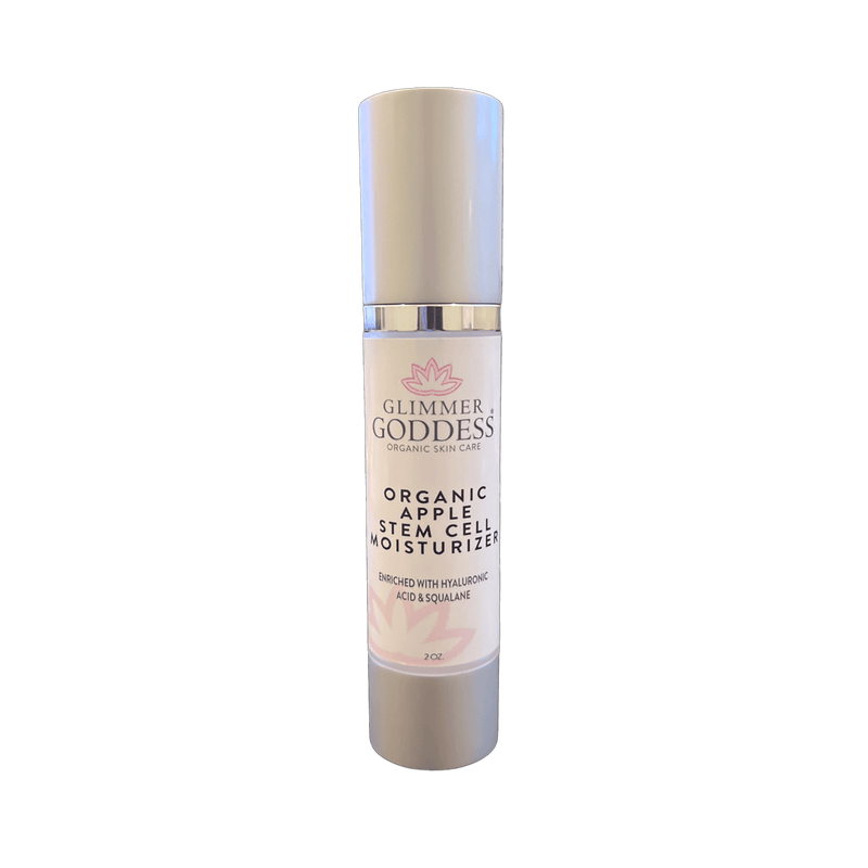 Glimmer Goddess® Organic Skin Care Organic Apple Stem Cell Moisturizer – Anti-Aging Treatment Lotion & Moisturizer Dark Gray