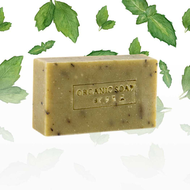 Shave Essentials Organic Bar Soap Bar Soap White Smoke PEPPERMINT LEAF