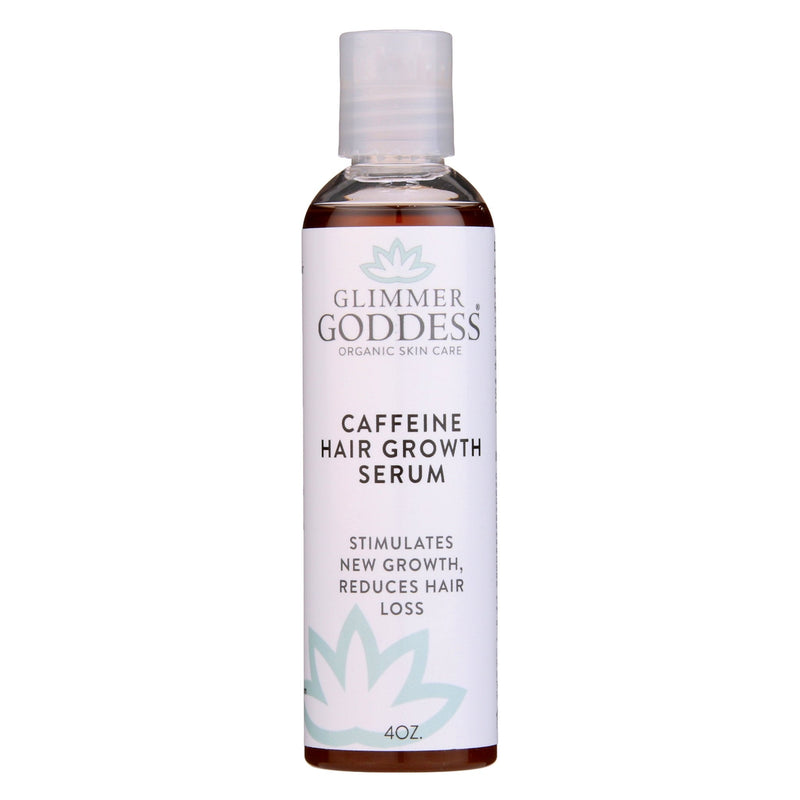 Glimmer Goddess® Organic Skin Care Organic Caffeine Hair Growth Serum – Scalp Treatment Hair Growth Light Gray