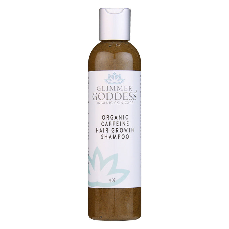 Glimmer Goddess® Organic Skin Care Organic Caffeine Shampoo for Hair Growth – Stimulating Formula Hair Growth Light Gray 8 oz